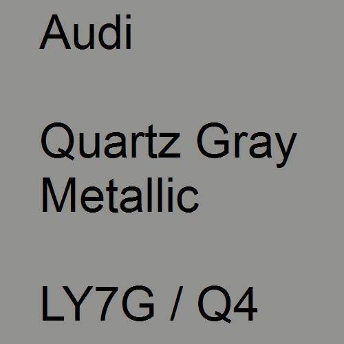 Audi, Quartz Gray Metallic, LY7G / Q4.